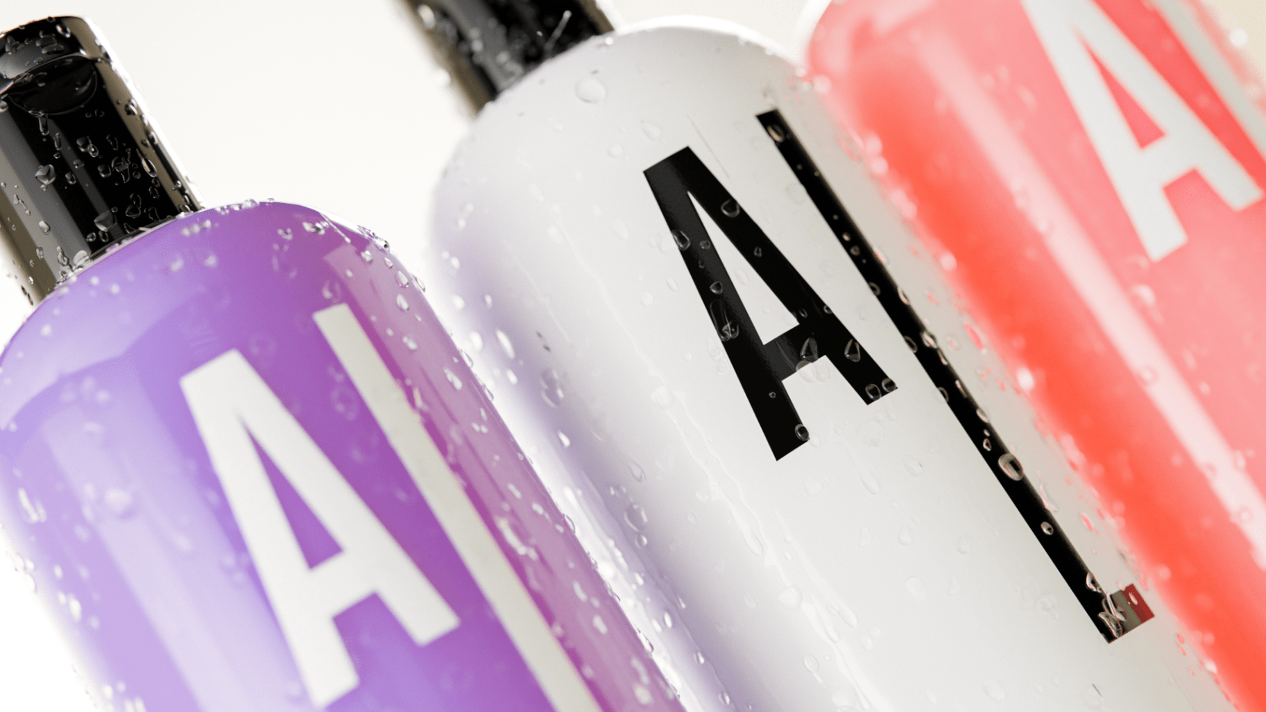 Additional Lengths shampoo bottles close-up.