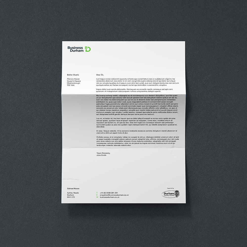 Business Durham Letter