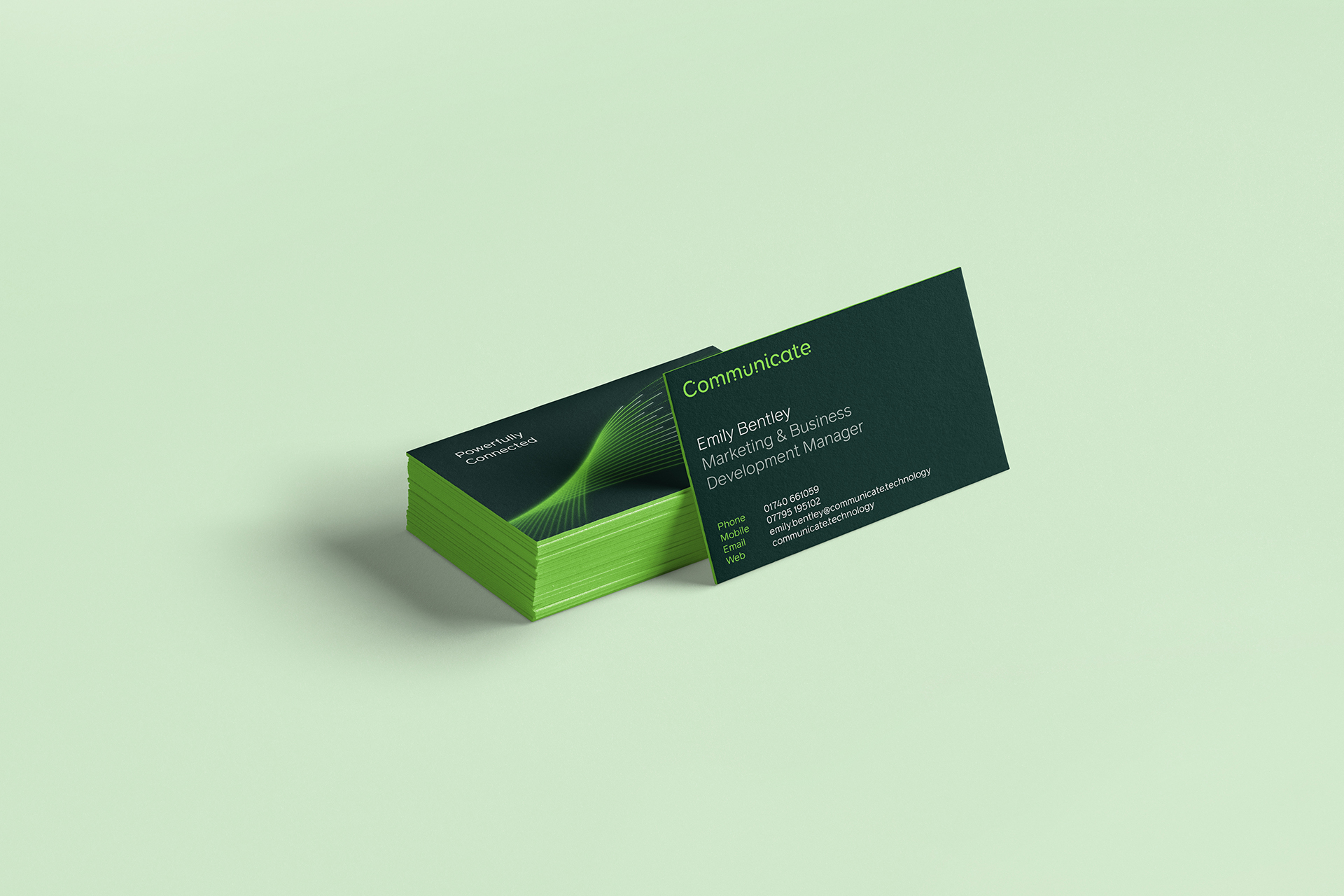 Communicate business card.