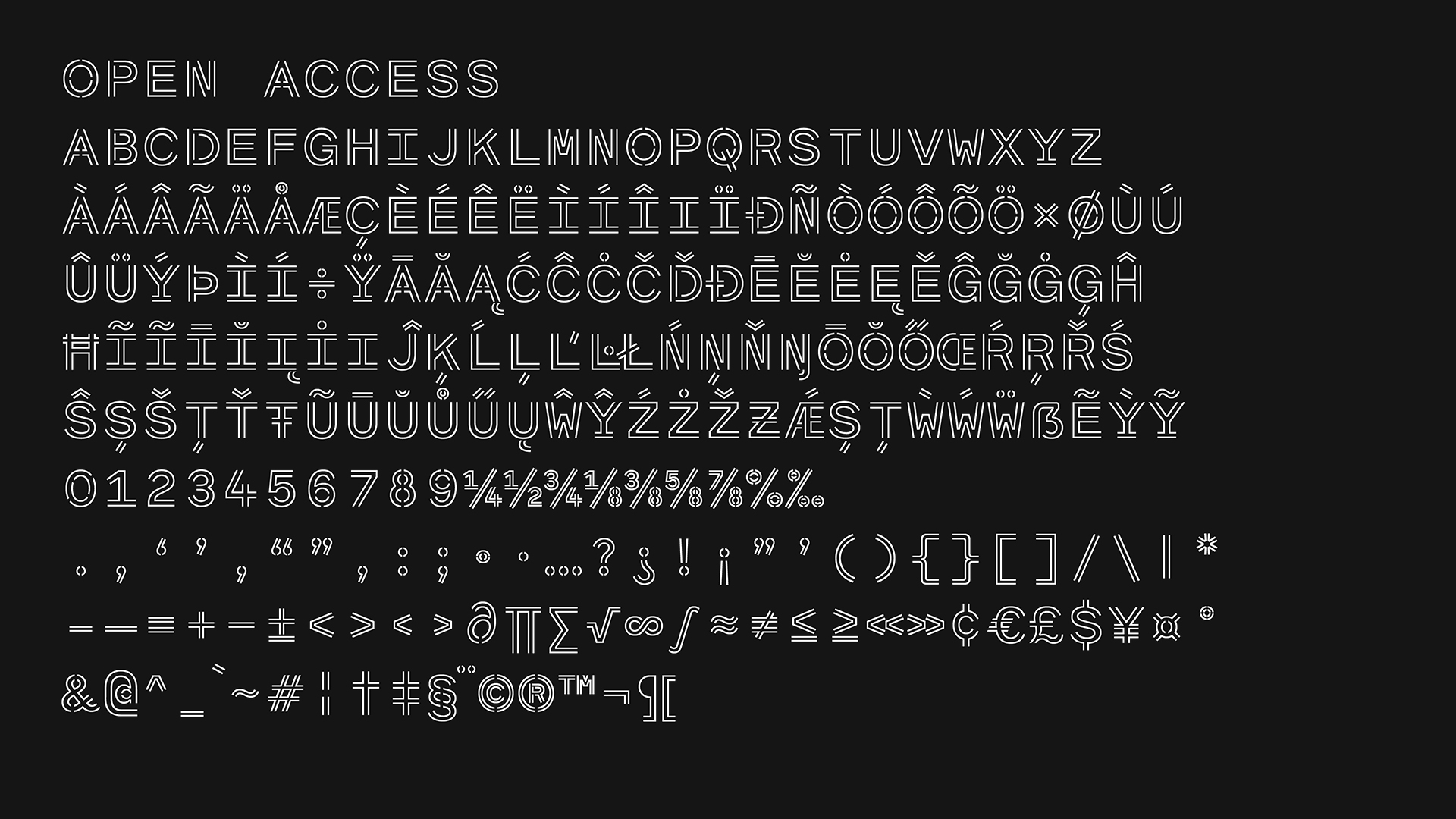 Access - Custom typeface design