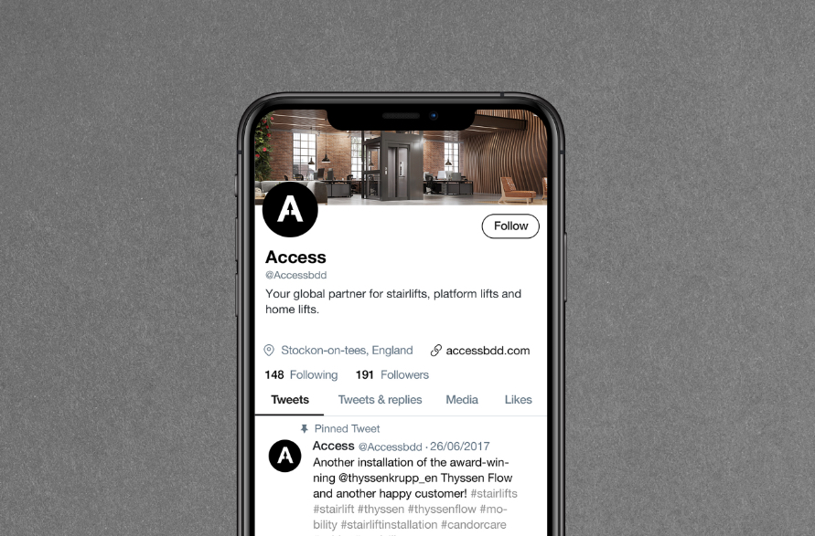 Access - Social media styling
