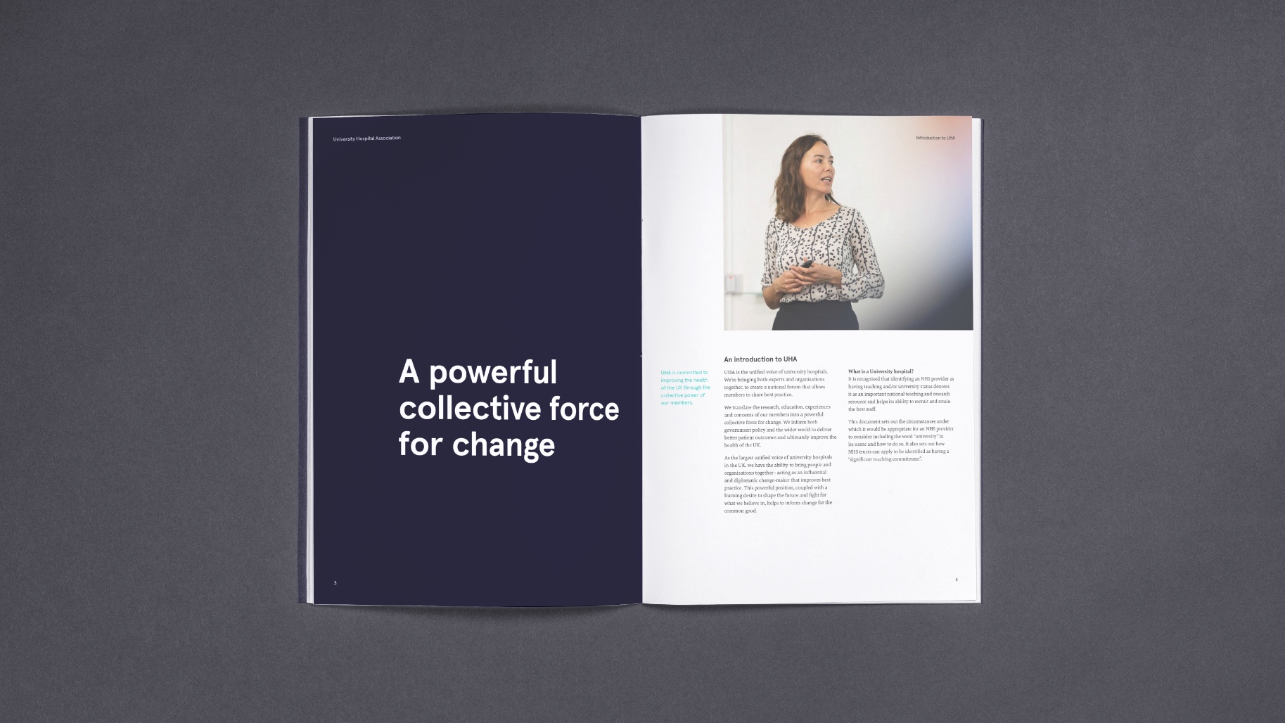 A powerful collective force for change - UHA Brochure Spread