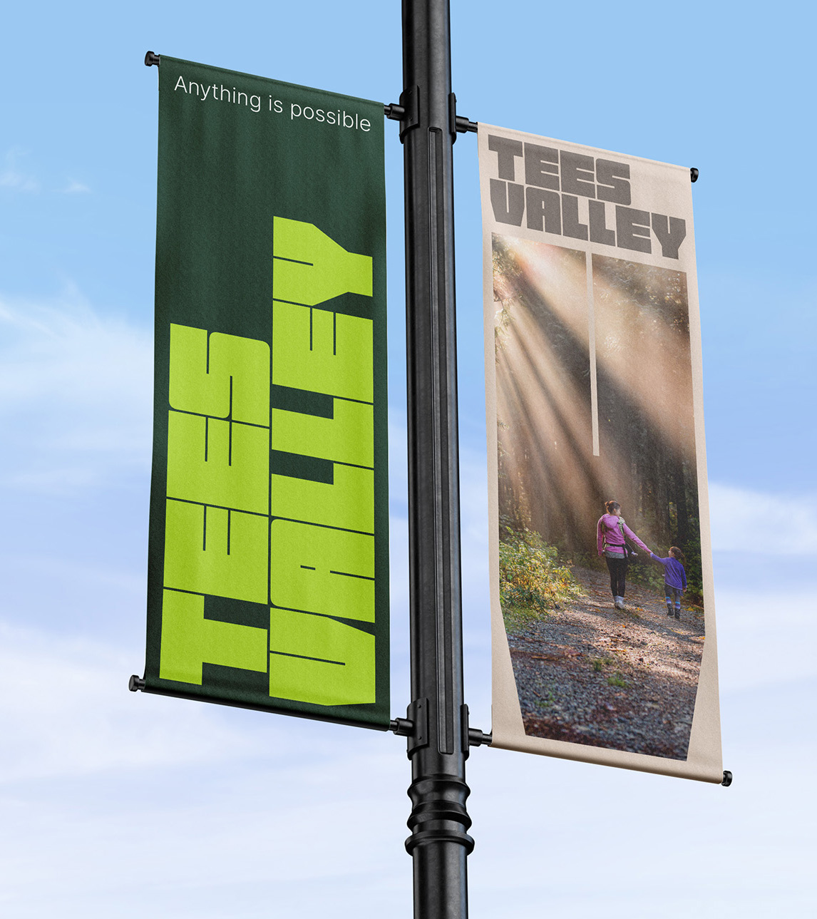 Tees Valley lamppost banners.